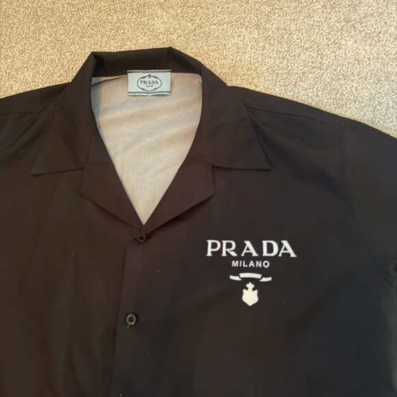 Prada Men's Black Casual Button Down Shirt - Picture 3 of 5